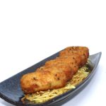 Croquetas de bacalao con sésamo negro